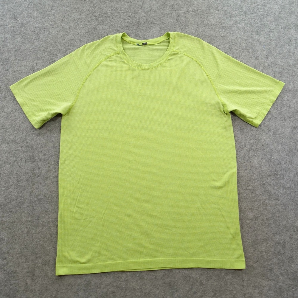Lululemon Metal Vent Tech Shirt Mens Large Green Short Sleeve Athletic Gym